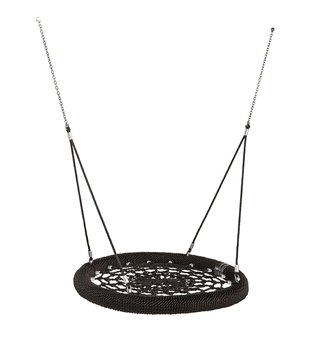 Houpačkové hnízdo lanové Rosette Nest Swing 1,2 m černé