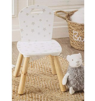 Dětská židle Star bílá