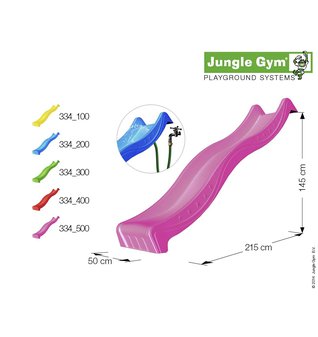 Jungle Gym skluzavka dlouhá s přípojkou pro vodu