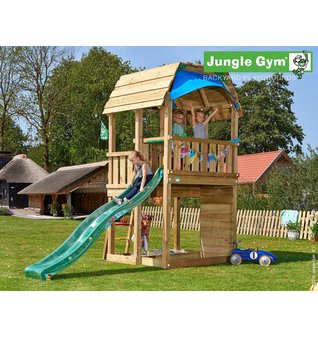 Dětské hřiště Jungle Gym Barn se skluzavkou