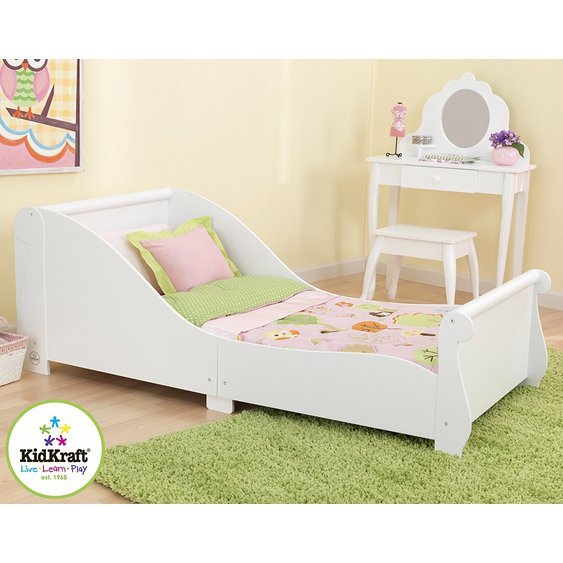 Dětská dřevěná postel bílá