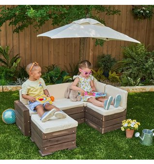 Dětská luxusní zahradní souprava se slunečníkem