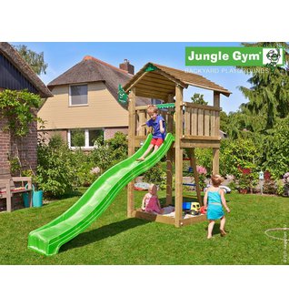 Dětské hřiště Jungle Gym Cottage se skluzavkou