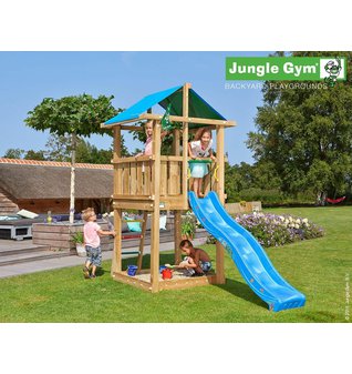 Dětské hřiště Jungle Gym Hut se skluzavkou