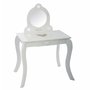 bílý kosmetický stoleček se stoličkou