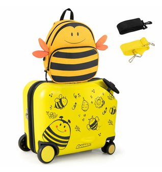 Dětský kufr a batoh sada 2ks včela (sada)