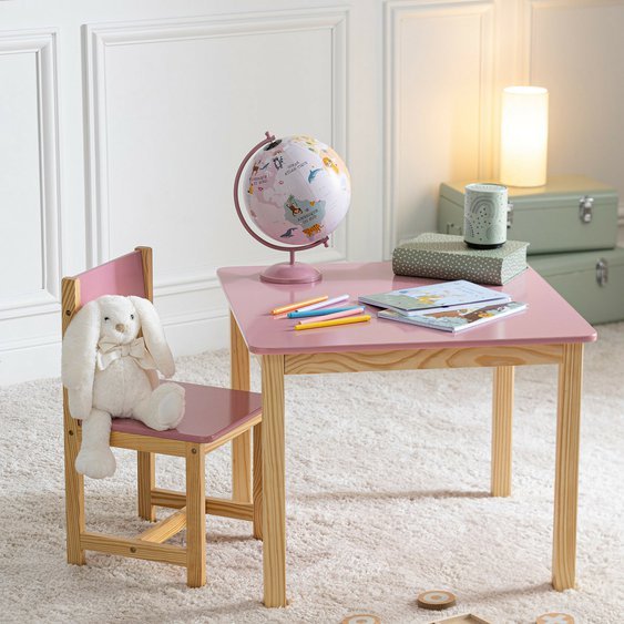 dětský stoleček classic pink 01