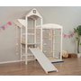 Montessori dětské hřiště Tower Climbing s rampou v provedení white/pastel - 013