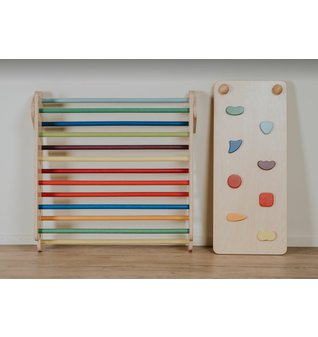 Montessori oboustranné prkno/skluzavka Rainbow