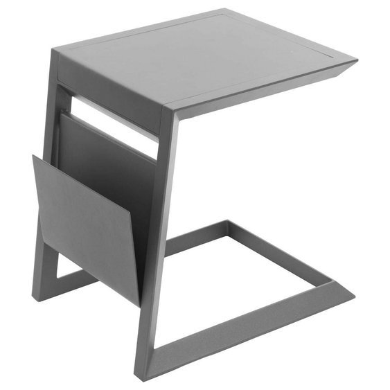 odkládací postranní stolek Allure tmavě šedý 01