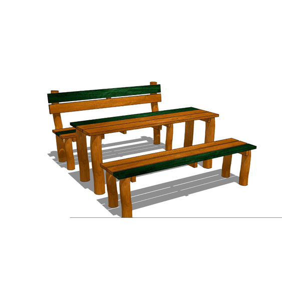 lavicový set se stolem z akátu