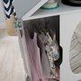 dřevěná šatní skříň pro děti s úložným prostorem
