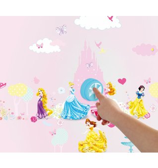 Samolepící dekorace ze zvonkem Princess princezny 40 ks